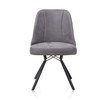 Chaise-poignee-Eefje-tissu-gris-kibo-anthracite-pieds-metal-noir-29962ANT-front-Habufa