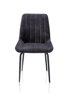 Chaise-poignee-Remon-tissu-noir-karese-anthracite-pieds-noir-36683ANT-front-Habufa