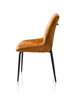 Chaise-poignee-Remon-tissu-orange-karese-jaune-ocre-pieds-noir-36683OKE-side-Habufa
