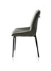 Chaise-poignee-Remon-tissu-vert-karese-olive-pieds-noir-36683OLI-side-Habufa