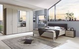 Chambre-adulte-Glasgow-5435-19-graphit-d.-mattglas-kgrau-fkts300cm-2-Spiegel-h236cm-bett-polster-raute-180x200cm-Wiemann