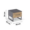 Chevet-1 tiroir-Butte-6B18-Artisan oak-Metallic grey-03-Rauch