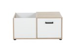 Coffre-1-porte-Kyllian-decor-chene-sonoma-blanc-G84166-90cm-front-Gautier