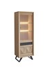 Colonne-2-portes-ferree-a-droite-Delta-porte-basse-incrustation-pointe-de-diamant-115900-option-eclairage-989019-teinte-353-ton-brut-brosse-Girardeau