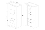 Colonne-bar-Elite-decor-bois-chene-85cm-dessin-Oosterlynck