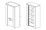 Colonne-bar-Elvis-decor-bois-chene-blanc-82cm-dessin-Oosterlynck