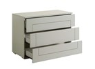 Commode-3-tiroirs-Alaska-decor-laque-blanc-strass-98cm-ouvert-Albea-Mobili