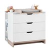 Commode-3-tiroirs-plan-a-langer-bibliothèque-Lilo-decor-blanc-pieds-bois-95cm-P1Z.160-P1Z.611-PE1.3