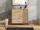 Commode-4-tiroirs-Vienne-decor-chene-artisan-ambi-01-Forma-Ideale