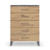 Commode-5 tiroir-80 x 111-Butte-6B24-Artisan oak-Metallic grey-02-Rauch