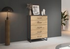 Commode-5 tiroir-80 x 111-Butte-6B24-Artisan oak-Metallic grey-04-Rauch