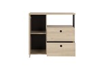 Commode-Duplex-decor-chataignier-naturel-noir-G72160-90cm-open01-Gautier