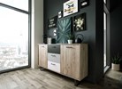 Commode-Orlando-4-decor-chene-gris-craft-noir-blanc-160cm-ambi-side-Finori
