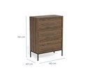 Commode-Palmdale-chene-fume-dimensions-Actona