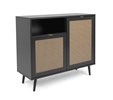 Commode-Vienna-01A-black-natur-cane-persp-101cm-Finori