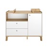 Commode-bebe-Alba-chene-artisan-blanc-front-Gautier