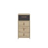 Commode-haute-4-tiroirs-Arthus-decor-chene-artisan-44cm-02-Gami