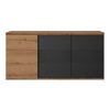 Dressoir-3-Portes-1-Tiroir-Otello-1J3D500-Noir-02-Gautier