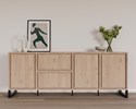 Dressoir-3-portes-2-tiroirs-Naturel-millenium-oak-nature-K545-DR1-233,2cm-ambi-Meubar
