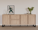 Dressoir-3-portes-2-tiroirs-Naturel-millenium-oak-nature-K545-DR1-233,2cm-ambi-Meubar