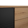 Dressoir-4-portes-1-Tiroir-Otello-1J3D504-Noir-04-Gautier
