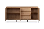 Dressoir-Korsika-51A-artisan-oak-frontal-ouvert-Finori