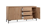 Dressoir-Korsika-51A-artisan-oak-perspective-ouvert-Finori