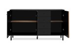 Dressoir-Monza-51C-chene-artisan-noir-ouvert-Finori