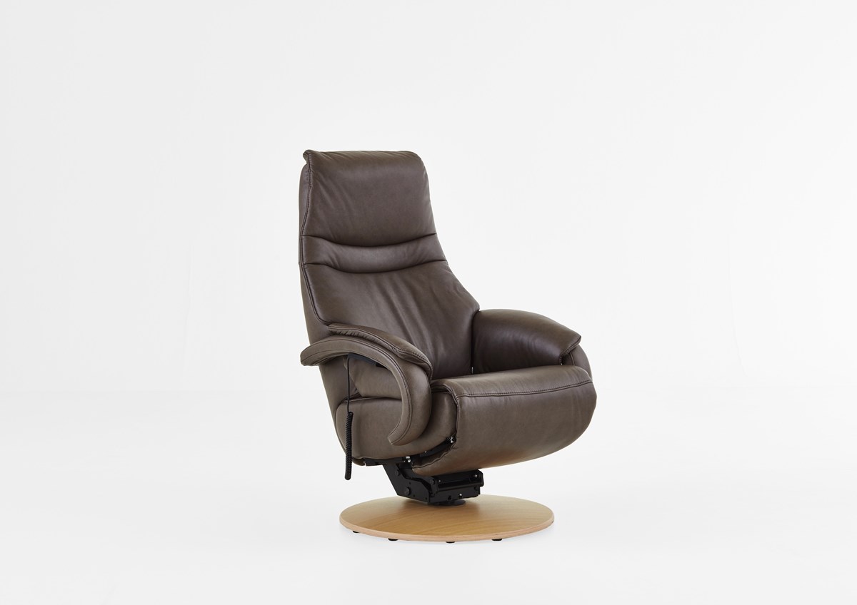 Fauteuil relax avec lift Funny Bis - brun foncé - Meubles Crack