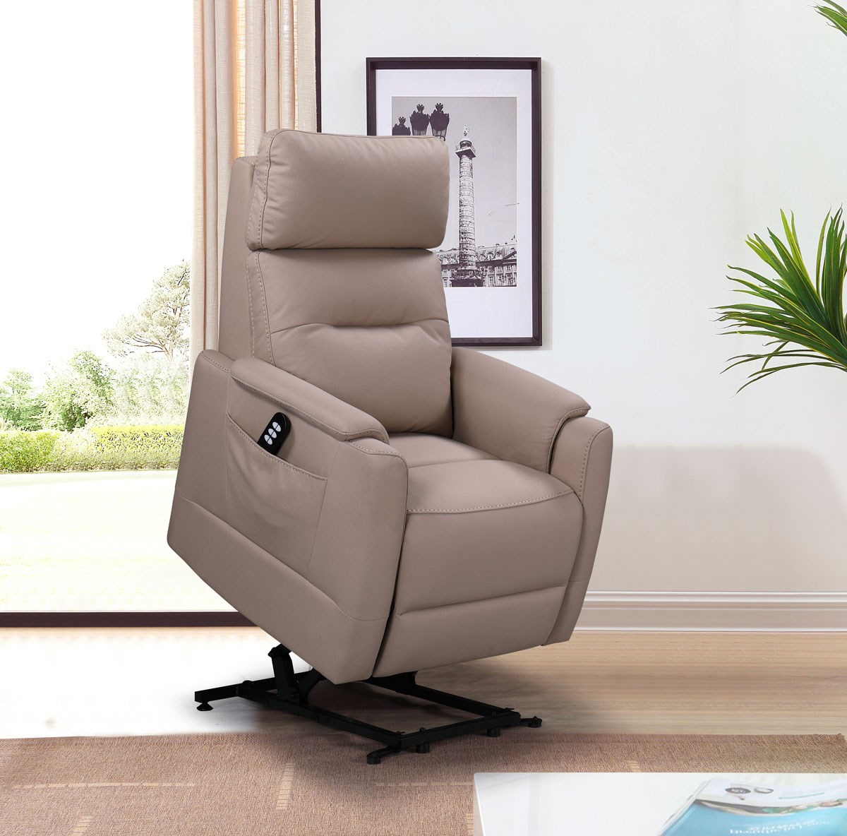 Fauteuil relax avec lift Funny Bis - brun foncé - Meubles Crack