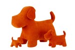 Figurine-chien-2711-mat-velours-orange-L-02-Jolipa