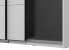 Gard armoire 2 portes coulissantes chene blanc 06