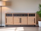 Jules-Buffet-4portes-3tiroirs-oak-wood-FLAIR-Authentic-Orient