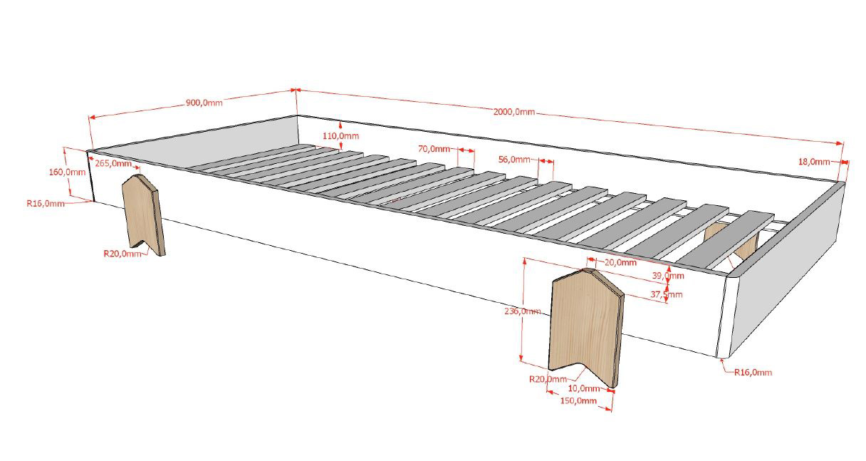Lit 1 Personne Modulo Arrow Blanc 90x200cm Meubles Crack Lit 1 Personne Modulo Arrow Blanc 90x200cm Meubles Crack