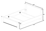 Lit-Elias-decor-bois-chene-140cm-dessin-Oosterlynck