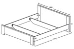 Lit-Elias-decor-bois-chene-180cm-dessin-Oosterlynck
