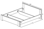 Lit-Elias-decor-bois-chene-180cm-dessin-Oosterlynck