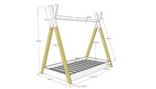 Lit-Tipi -TIBE7014-MDF-laque-pin-massif-dimensions-Vipack