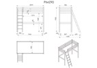 Lit-haut-Pino-bois-90cm-PIMZ90-dimensions-Vipack
