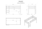 Lit-haut-sans-tobbagon-Pino-bois-90cm-PIHSZG-dimensions-Vipack