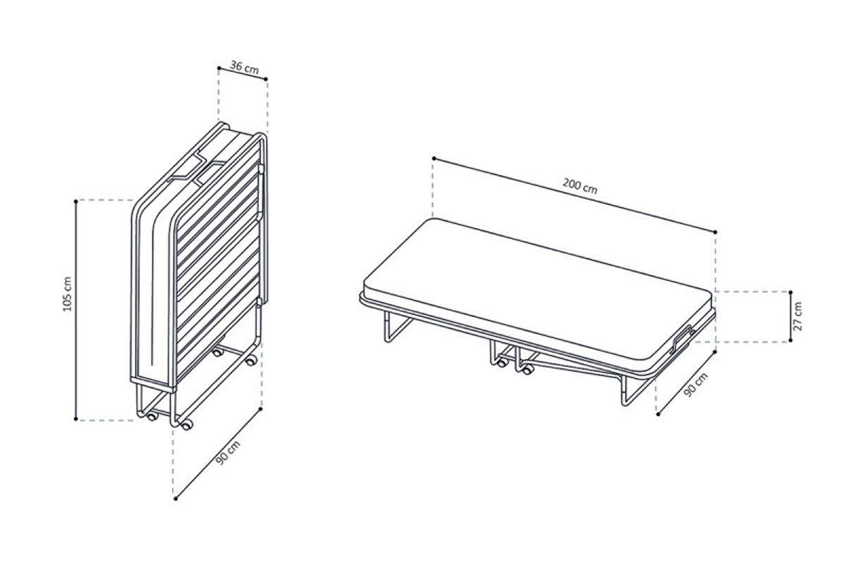 Meuble Lit Pliant 90 Cm