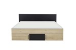 Lit-rangement-160-200-Swivel-E11038-natural-chestnut-black-front-Gautier
