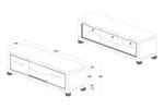 Meuble-TV-2-portes-Elodie-decor-bois-chene-155cm-dessin-Oosterlynck