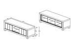 Meuble-TV-2-portes-Eureka-decor-bois-chene-145cm-dessin-Oosterlynck