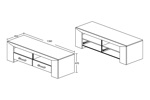 Meuble-TV-2_tiroirs-Elvis-decor-bois-chene-blanc-136cm-dessin-Oosterlynck