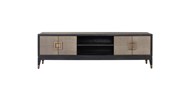 Meuble-TV-Bloomingville-7522-oak-metal-brushed-gold-185cm-front-Richmond