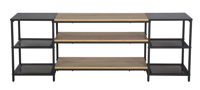 Meuble-TV-Heleen-bois-metal-frosted-black-leg-front-Comodi-Living