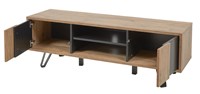 Meuble-TV-Phenix-decor-bois-scarlet-oak-noir-156cm-interieur-GBO