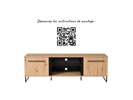 Meuble-TV-Sardinia-decor-chene-artisan-front-QRFR-code-Forma-Ideale