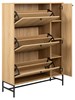 Meuble-a-chaussure-3tiroirs-1porte-Albany-024286-oak-rough-melamine-base-matt-black-03-Actona